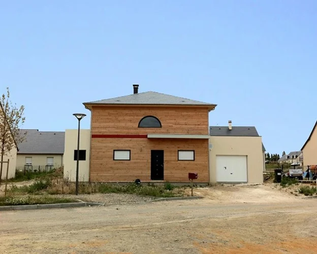 construction maison bois à Monts près de Tours en Indre-et-Loire 37